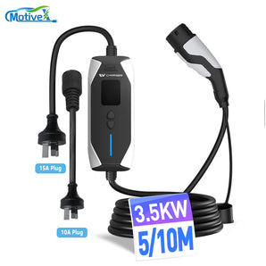 AU&NZ Type2 Homeused LCD Portable Chargers Adjustable 15A 5M(16.5ft)/10M(32.8ft)