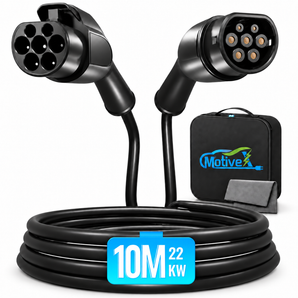 Type 2 EV Charging Extension Cable 22kW 32A 3 Phase with -Tesla-Byd-Mg-Bmw | 5m/10m