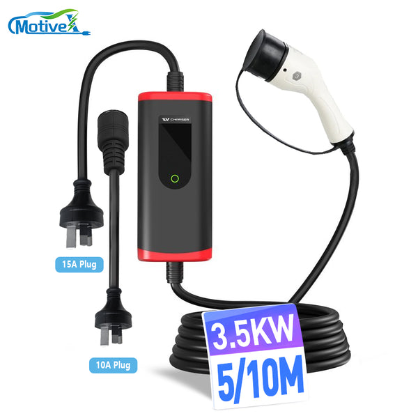 Type2 B2 Smart Home Portable EV Chargers Adjustable 6-15A 10M/5M